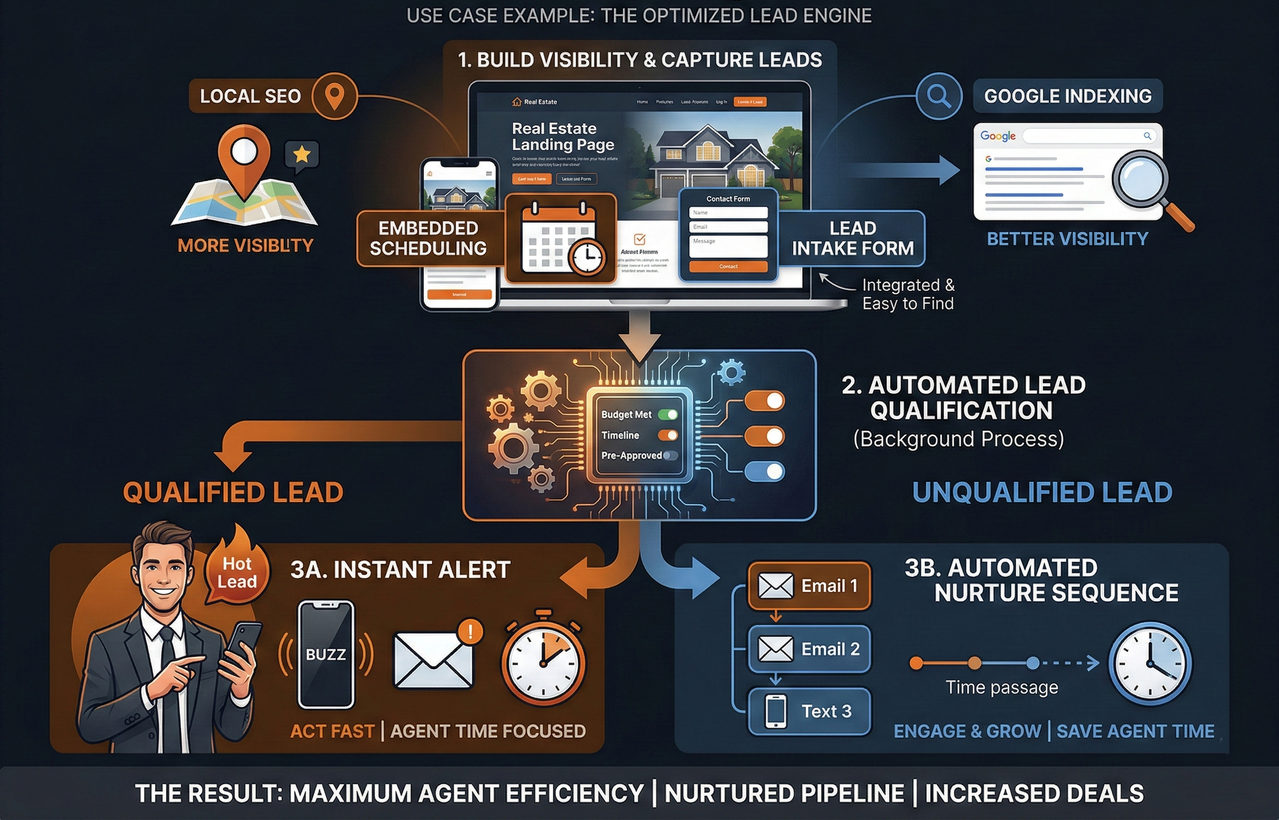 Automated lead infrastructure built for a real estate agent